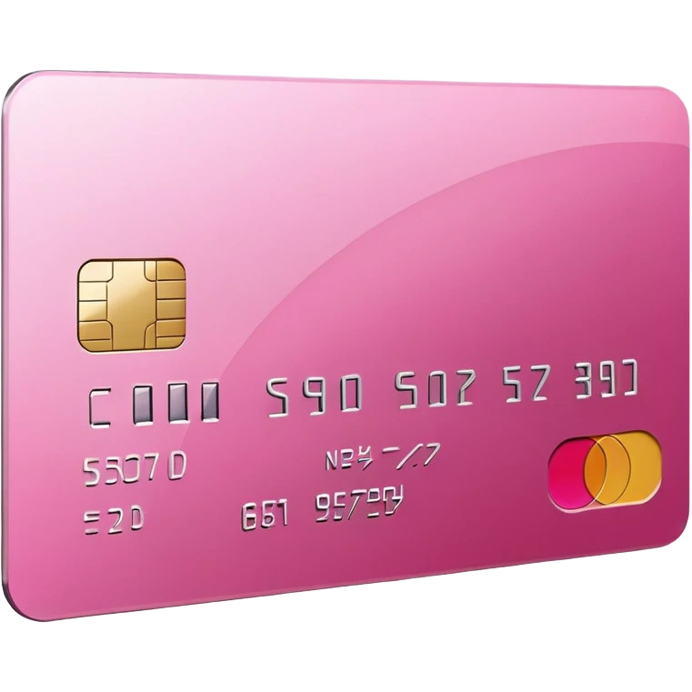 pink credit card iOS style emoji