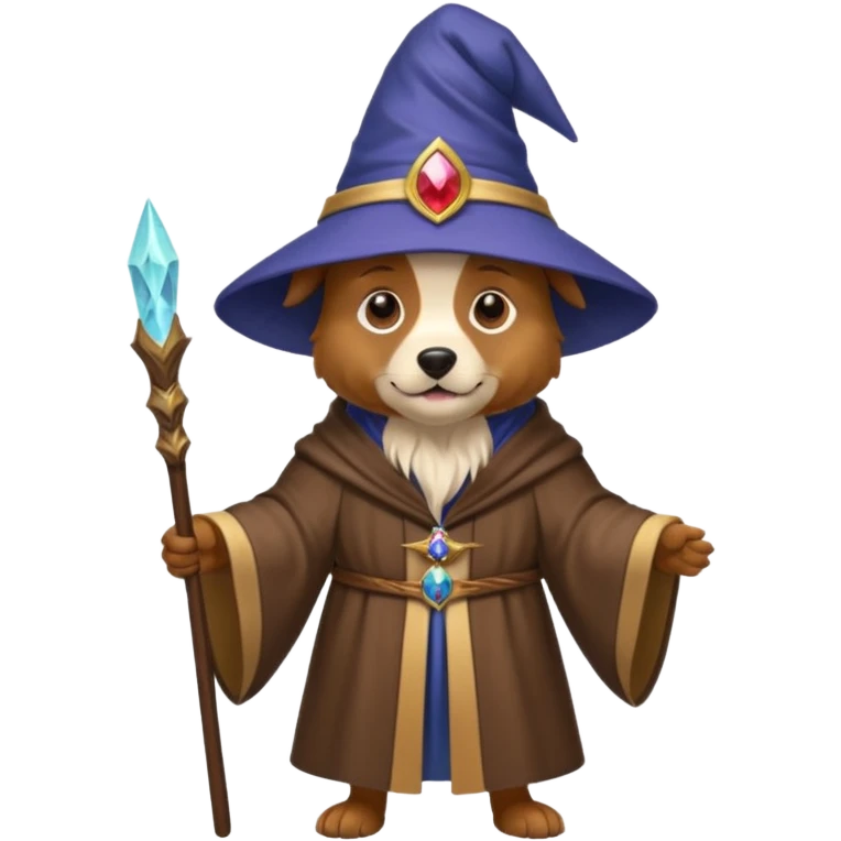 Dog wizard emoji