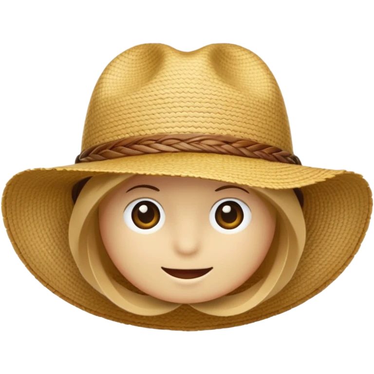 Create strow hat emoji emoji