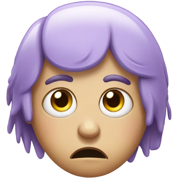 Lilac crying emoji  emoji