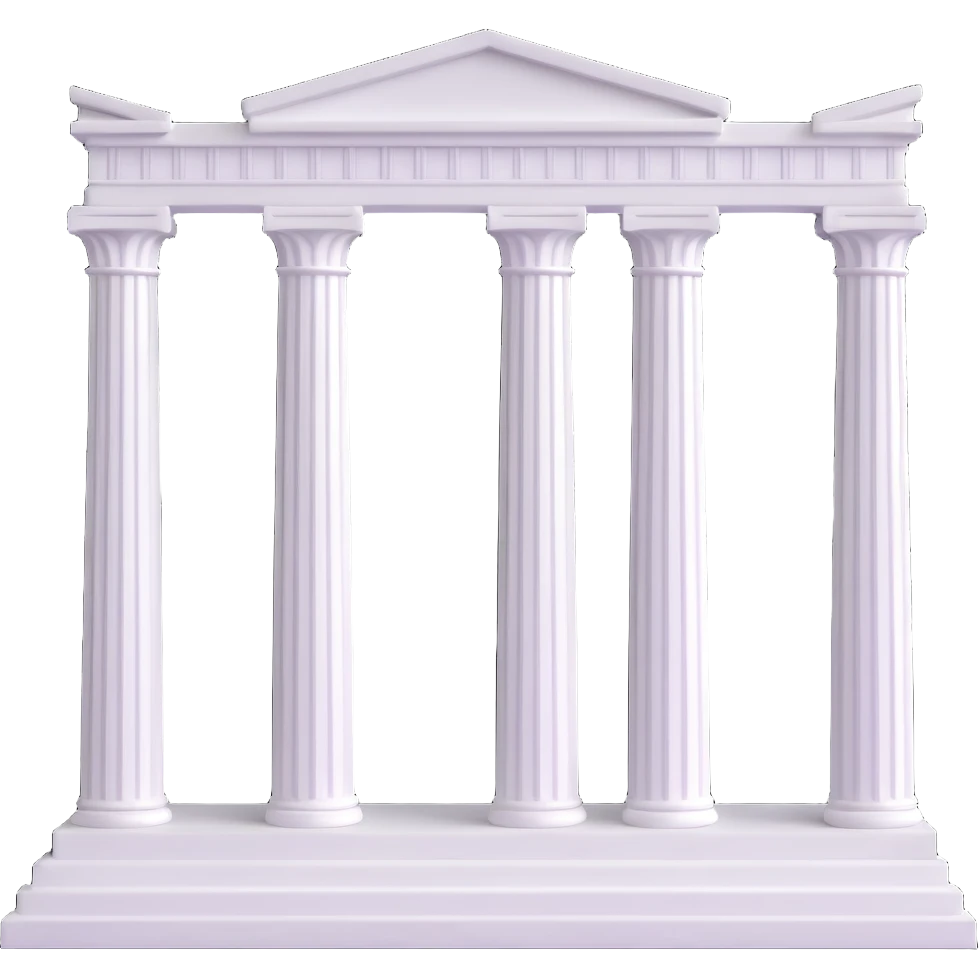 olympian temple, 3d style, grand columns, marble, ancient Greek architecture emoji