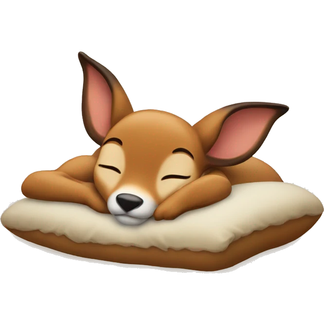 Bambi sleeping emoji