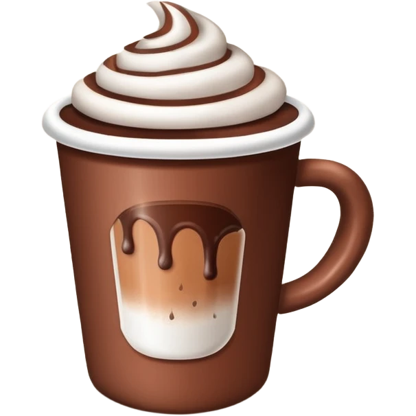 paper cup with hot chocolate emoji