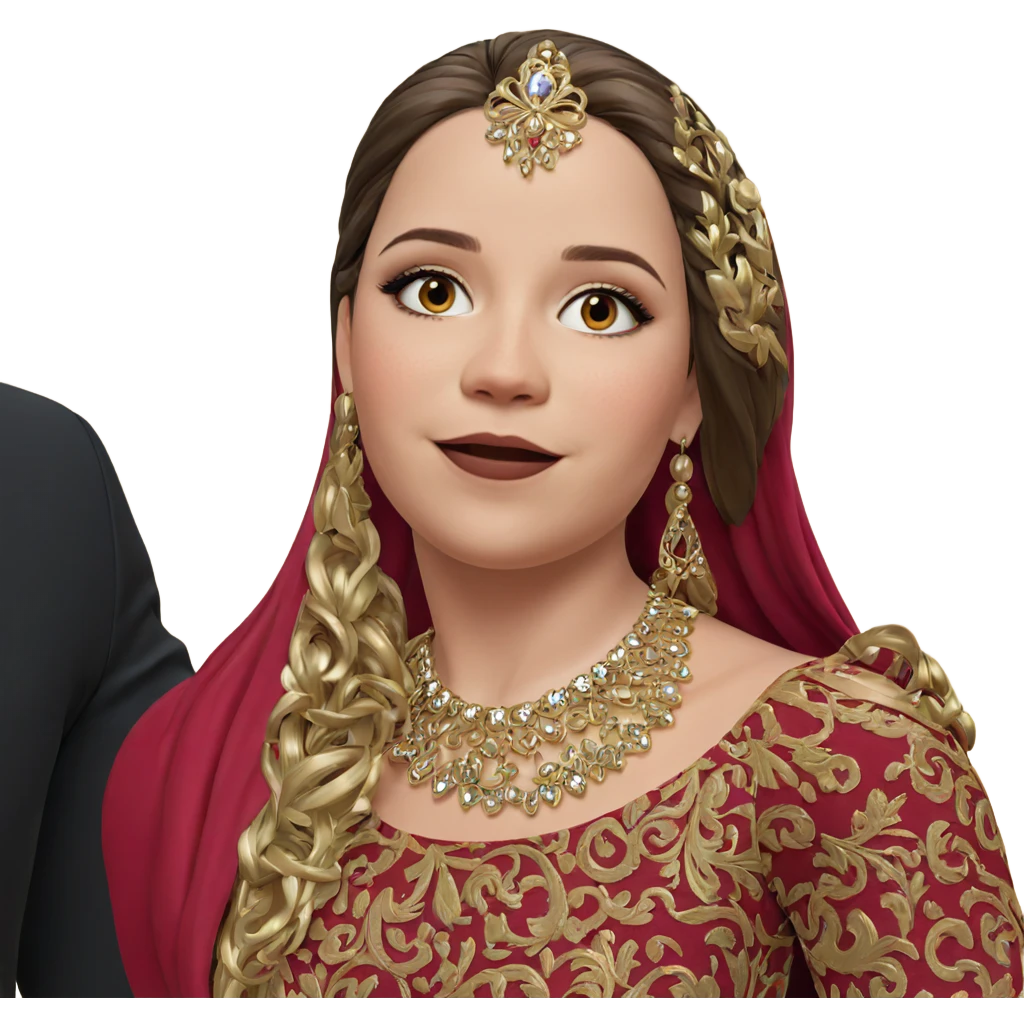 girl in elegant dress emoji