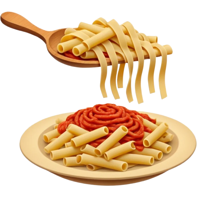 Pasta vermelha com papel emoji