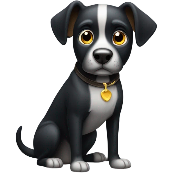 Black dog emoji