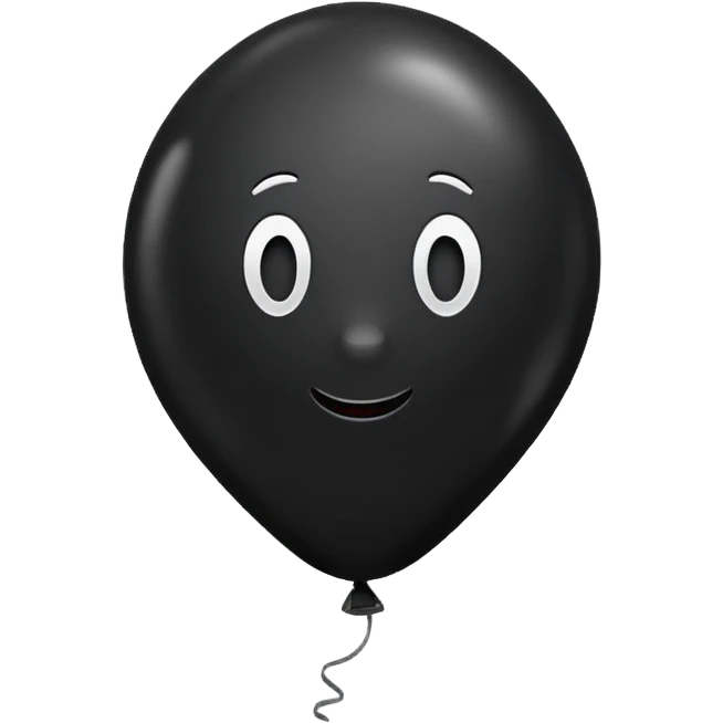 Black balloon  emoji