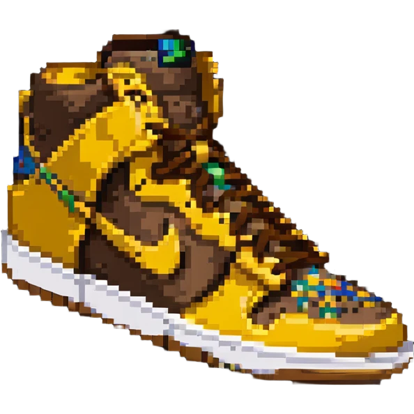 Nike Dunk Curry sneakers, yellow-brown color scheme emoji