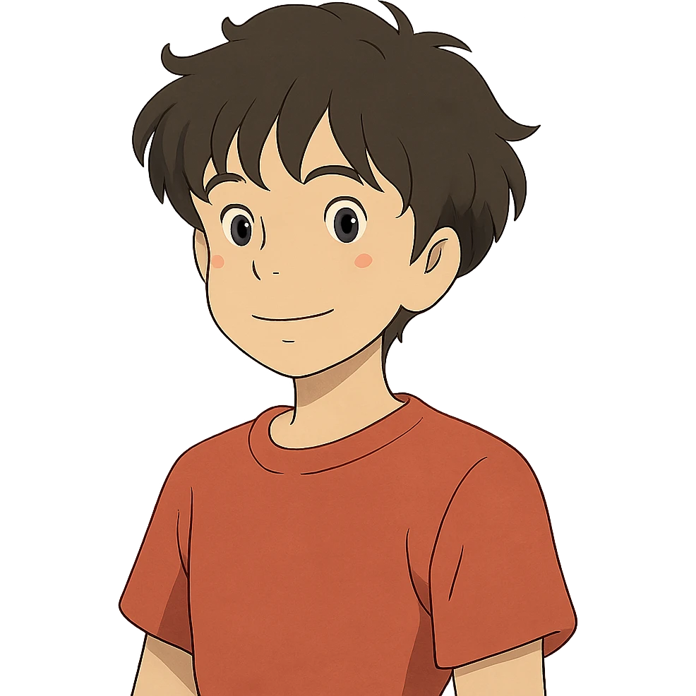 boy with slightly wavy hair emoji