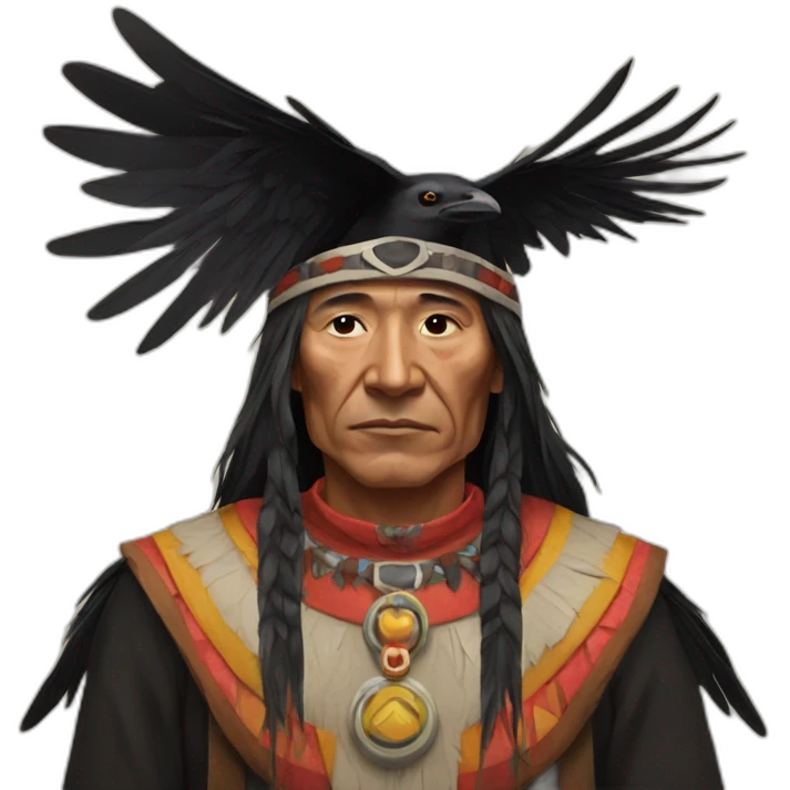 Crow priest emoji