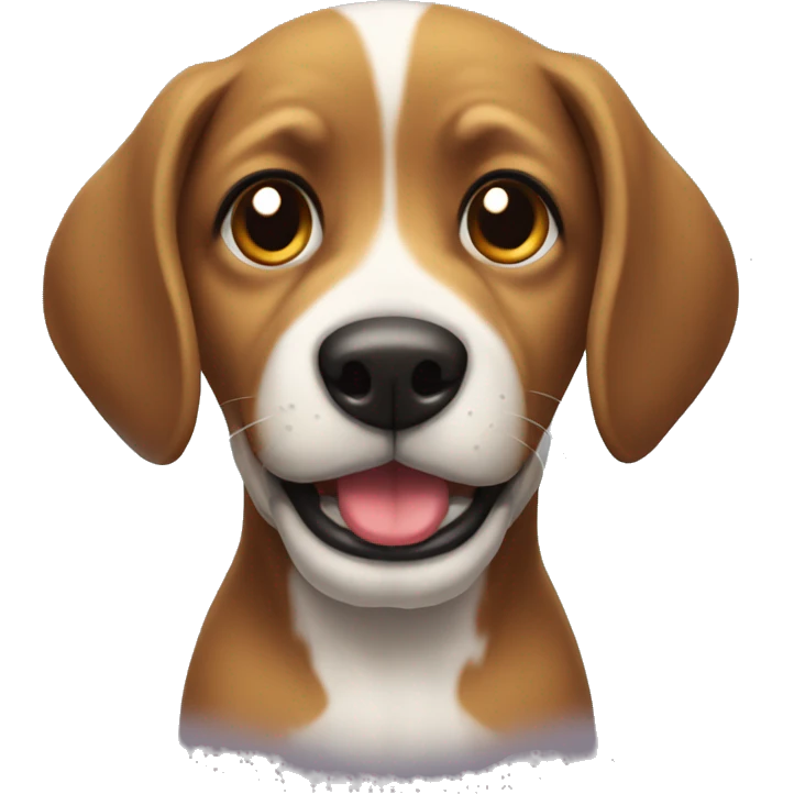 Perro con lazo emoji