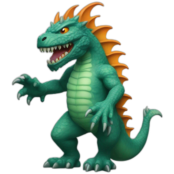 retro kaiju emoji