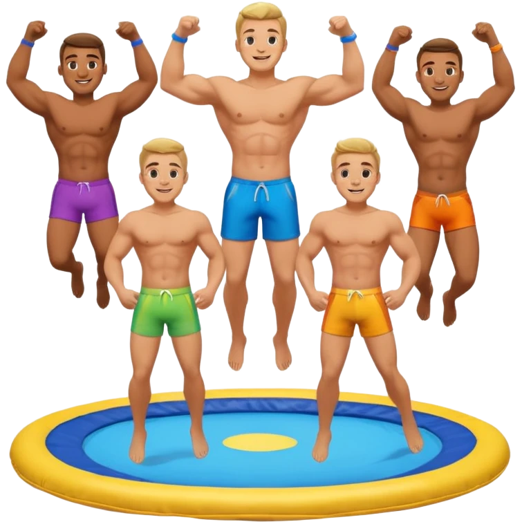 Gay men bouncing on it emoji
