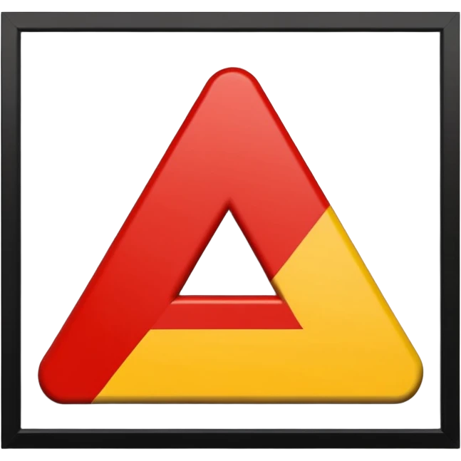 Mejorar la numero 4 las lineas del mismo tamaño color rojo amarillo y negro emoji