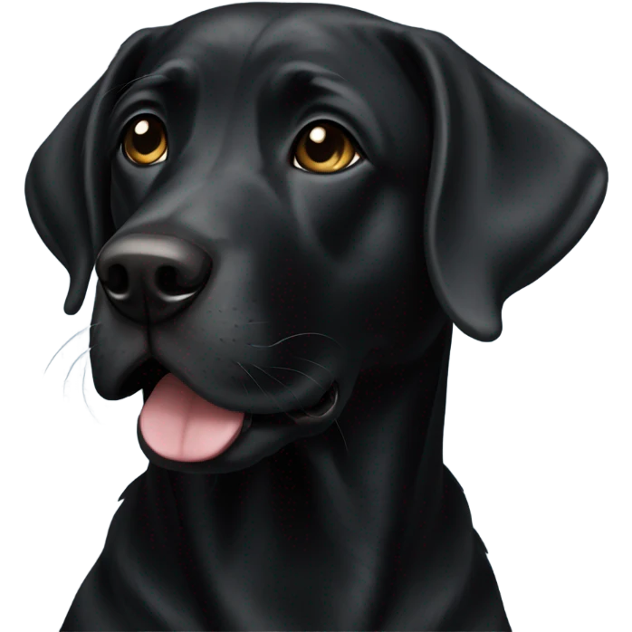 Black lab emoji