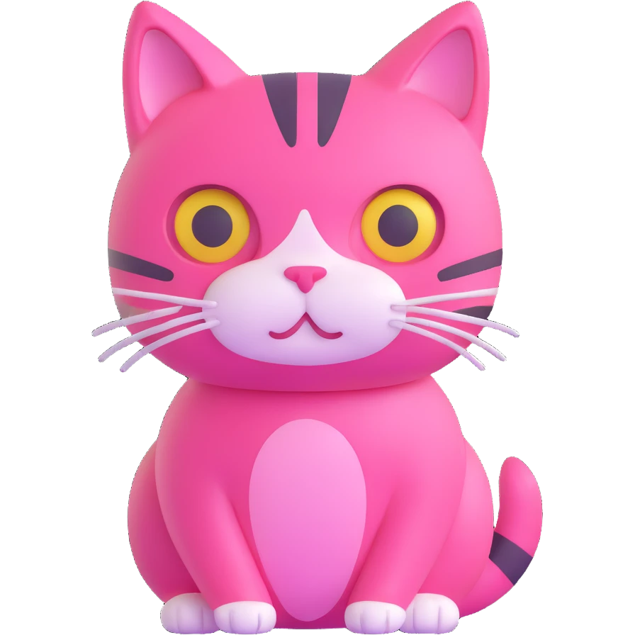 pink cat emoji