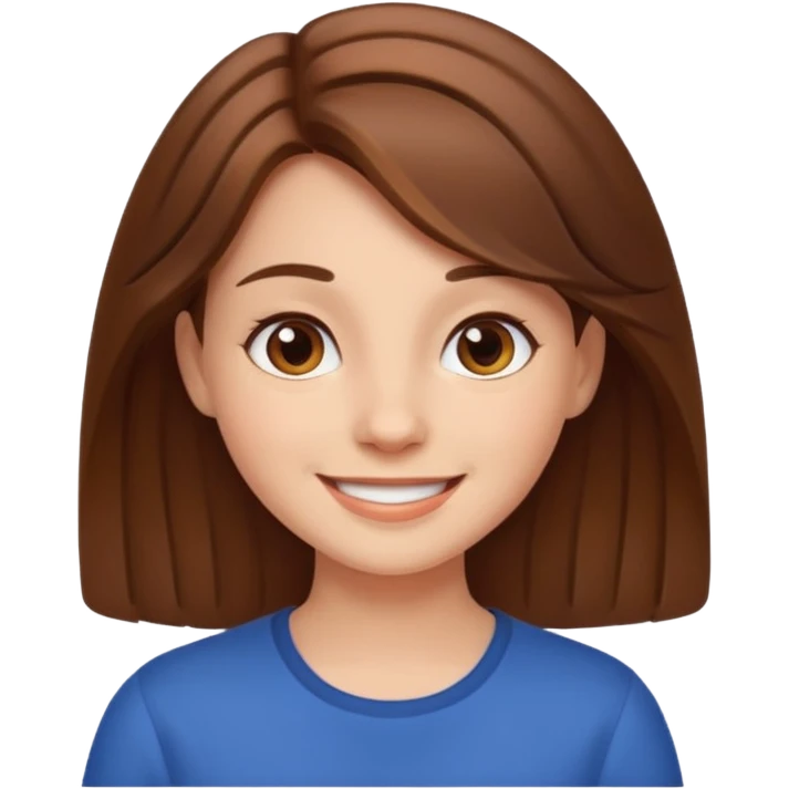 brown hair girl emoji