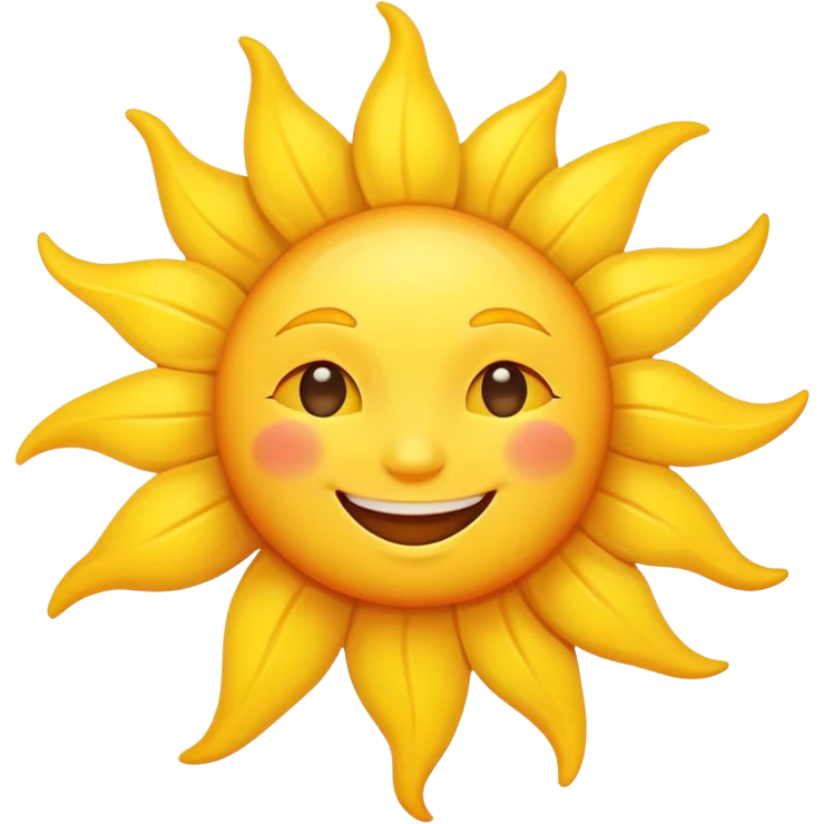 happy sun emoji
