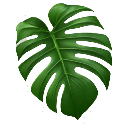 monstera deliciosa leaf  emoji