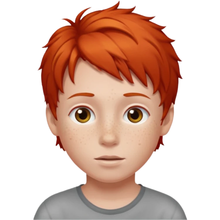 Red haired kid  emoji