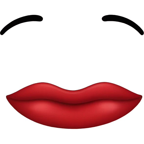 Labios rojos emoji