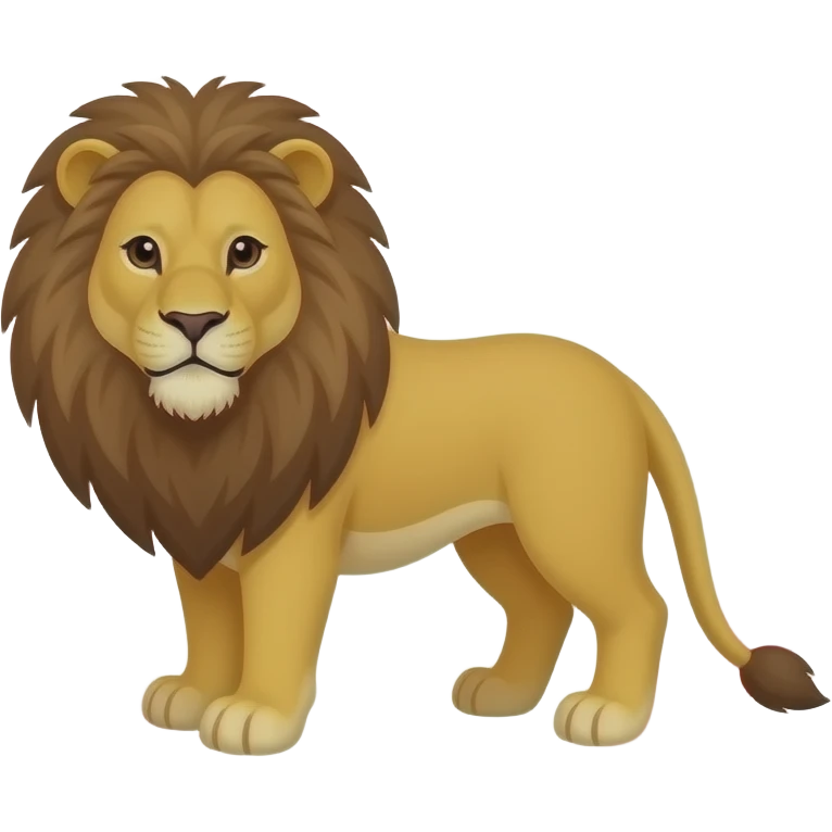 León dentro de corazón emoji