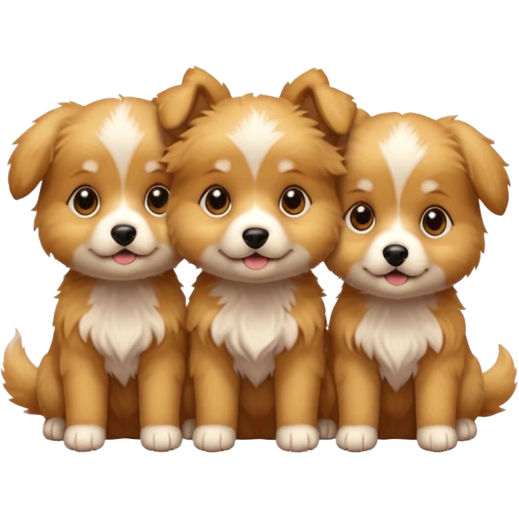 3 puppy emoji