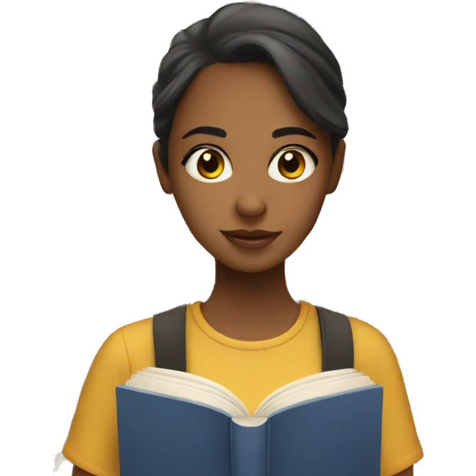 a book with a girl on the cover emoji