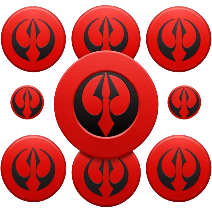 i want a red sith empire . roblox clan based imagine were the logo is a red cirlce with differet desings in it emoji