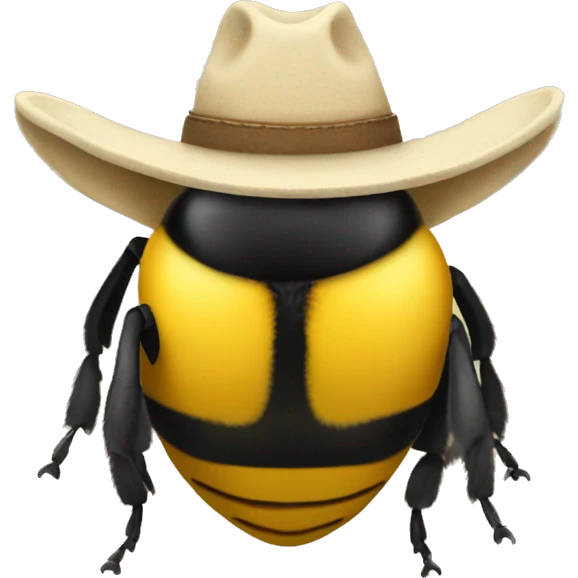 Bumblebee with a cowboy hat emoji