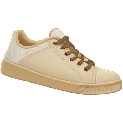 brown and beige tennis shoes emoji