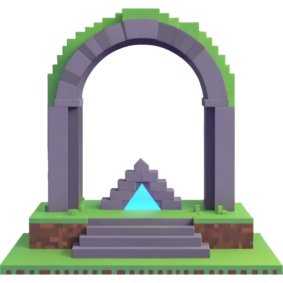 Minecraft End portal emoji