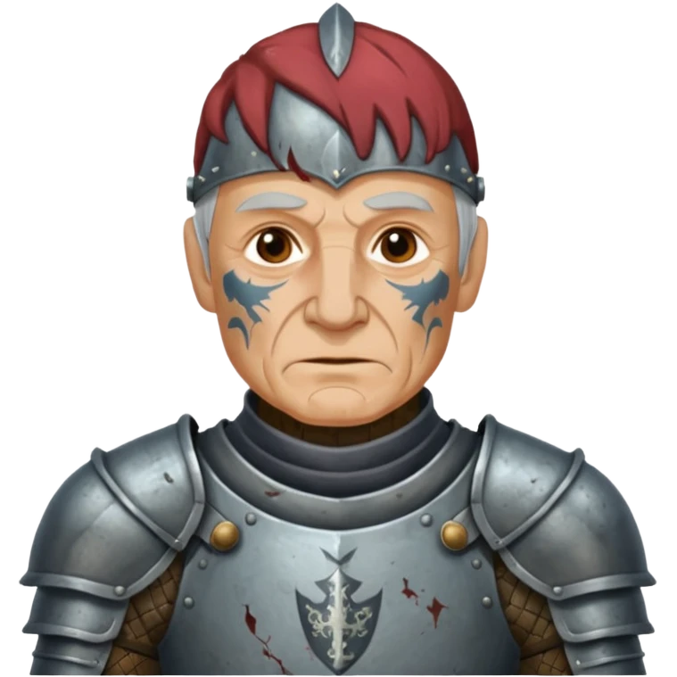elderly tattooed knight emoji