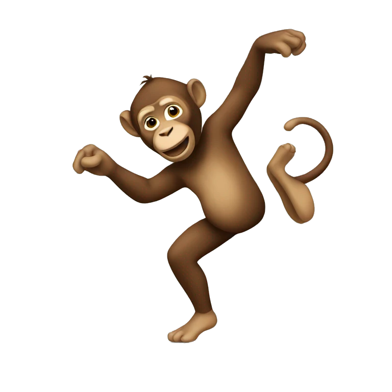 Un singe qui danse  emoji