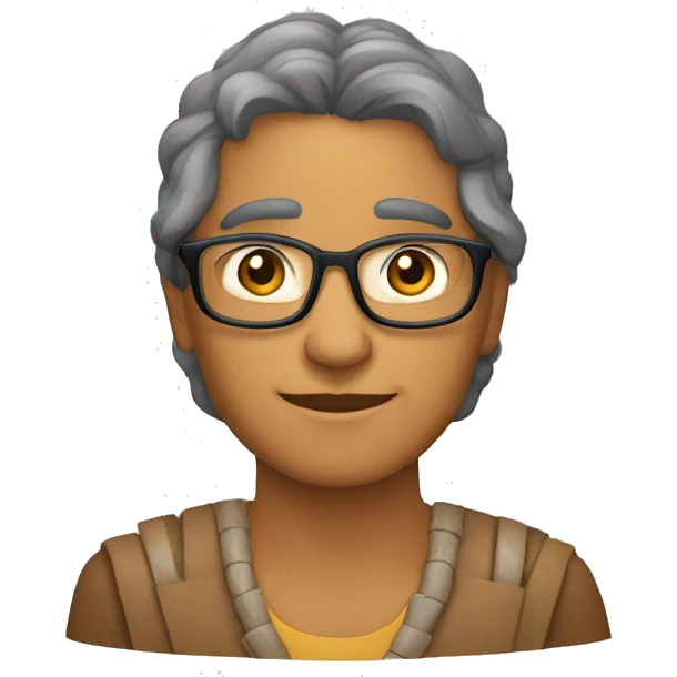 Dos personas indígenas ayudándose mutuamente  emoji