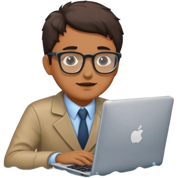 man with computer drowning in puddle of water emoji