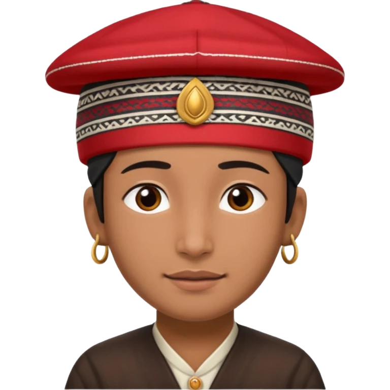 Dhaka topi emoji nepali people wear in head emoji