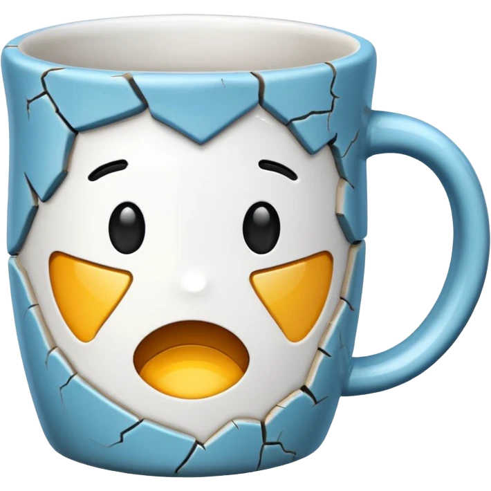 cracked mug emoji