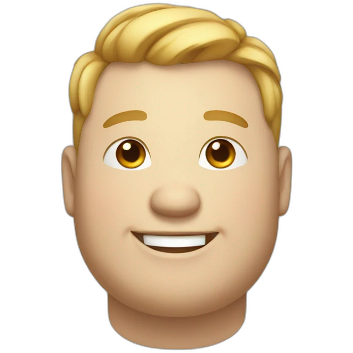 chubby white smiling guy emoji
