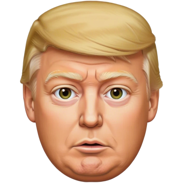 photorealistic Donald Trump real face emoji