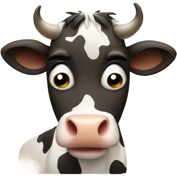 Sad cow emoji