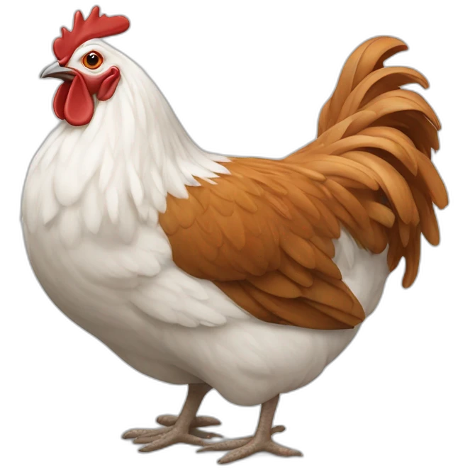 Un caca sur du poulet emoji