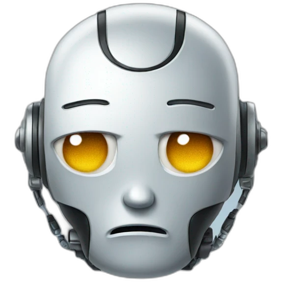 Robot crying emoji