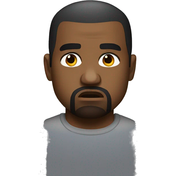 kanye west looking disappointed  emoji