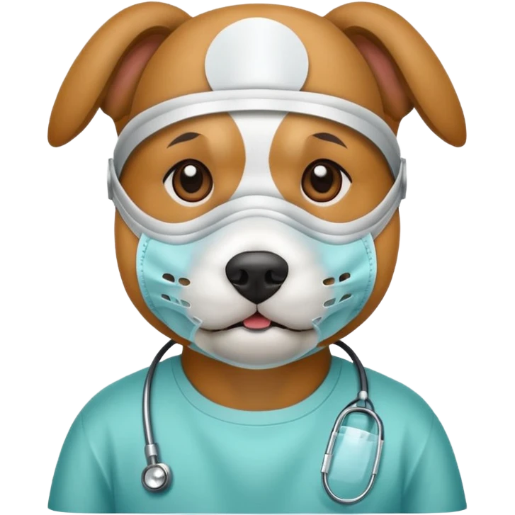 dog Wearing Medical Mask emoji