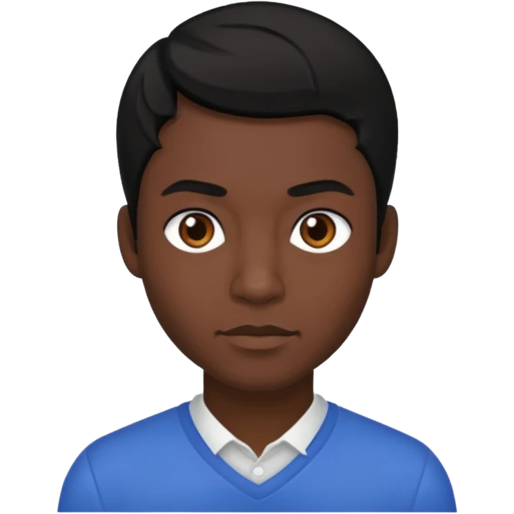 Kevon Edmonds with black hair emoji