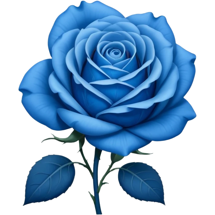🌹💙flor azul emoji