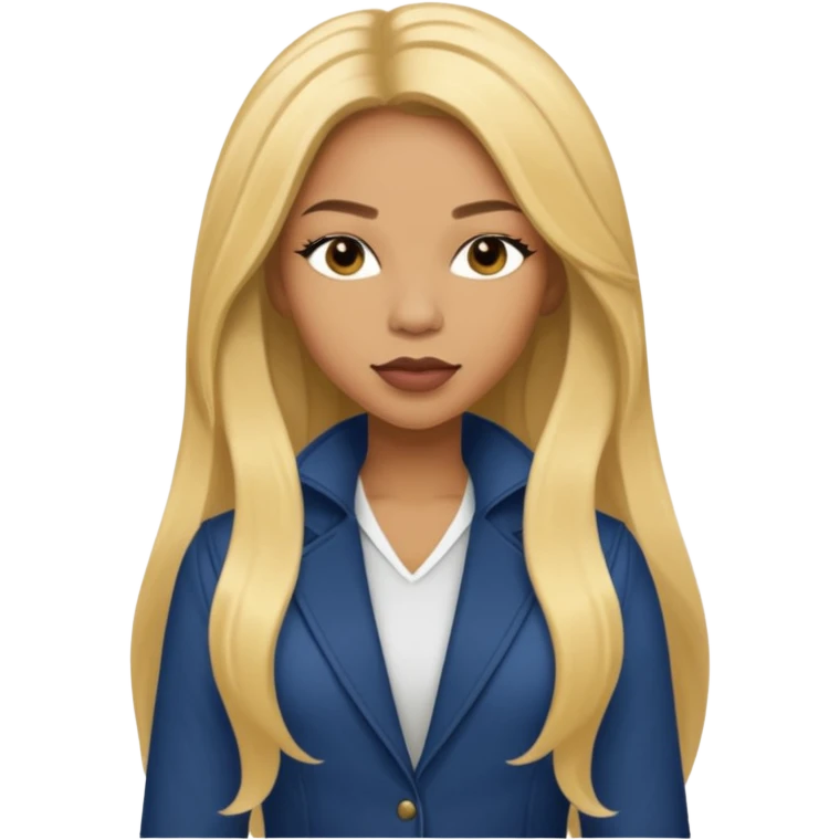 Shamari Fears-DeVoe from Blaque with long golden blonde hair emoji