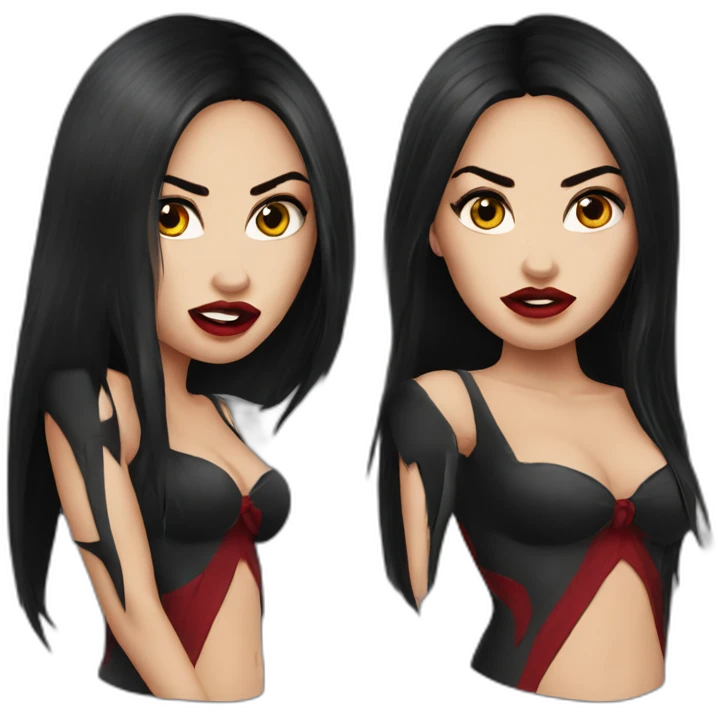 megan fox, vampire emoji