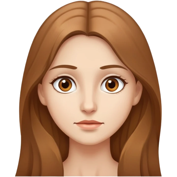 Femme à la peau claire et aux yeux marron. Elle a les cheveux long et de couleur châtain. Elle cherche quelque chose  emoji
